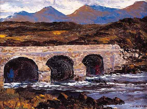 TOOMBEOLA BRIDGE, CONNEMARA by Fergus O'Ryan RHA (1911-1989) RHA (1911-1989) at Whyte's Auctions