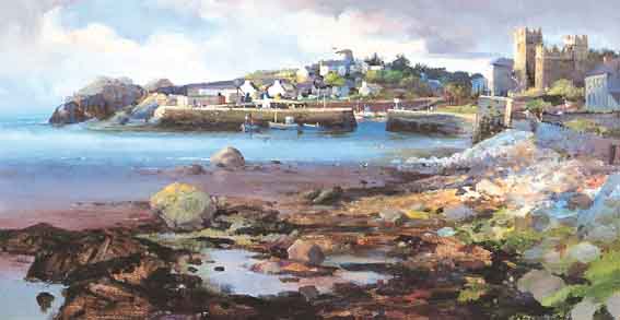 BULLOCH HARBOUR AND CASTLE by Kenneth Webb sold for 6,094 at Whyte's Auctions