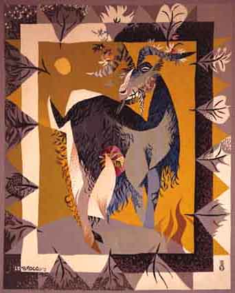 THE GARLANDED GOAT, 1950 by Louis le Brocquy HRHA (1916-2012) at Whyte's Auctions