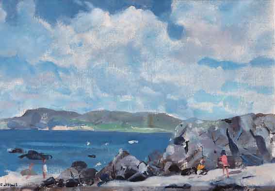 ROCKS AND STRAND by James le Jeune RHA (1910-1983) at Whyte's Auctions