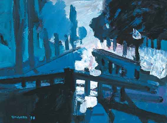 GRAND CANAL, DUBLIN by Brian Ballard RUA (b.1943) at Whyte's Auctions