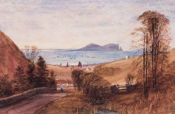 A VIEW OF HOWTH HARBOUR by Andrew Nicholl RHA (1804-1886) at Whyte's Auctions