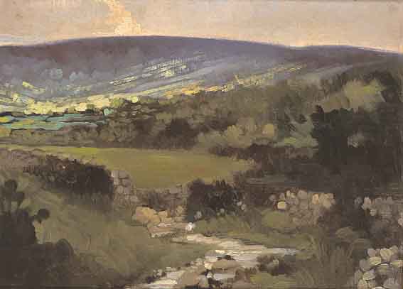 SUNLIGHT ON THE VALLEY by Charles Vincent Lamb RHA RUA (1893-1964) at Whyte's Auctions