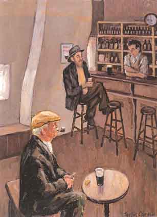 WEST OF IRELAND PUB by Robert Taylor Carson HRUA (1919-2008) at Whyte's Auctions