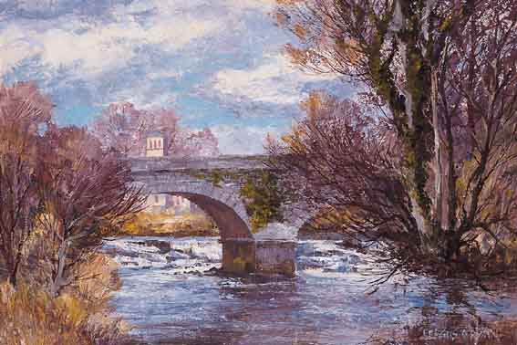 THE LIFFEY AT STRAFFAN (COUNTY KILDARE) by Fergus O'Ryan sold for �1,460 at Whyte's Auctions