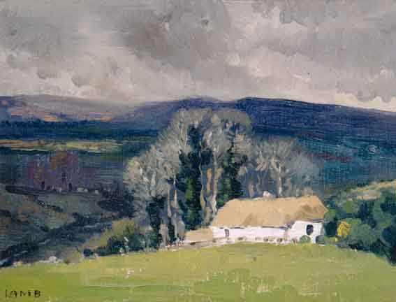 THE FARMSTEAD, WICKLOW HILLS by Charles Vincent Lamb RHA RUA (1893-1964) at Whyte's Auctions