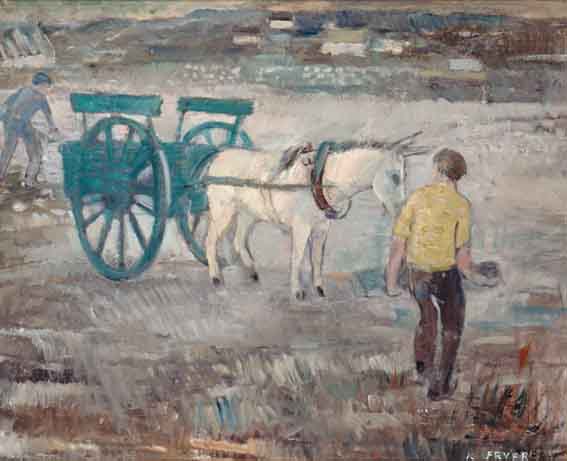 GATHERING STONES, ARAN ISLANDS by Katherine Mary Freyer sold for �2,031 at Whyte's Auctions