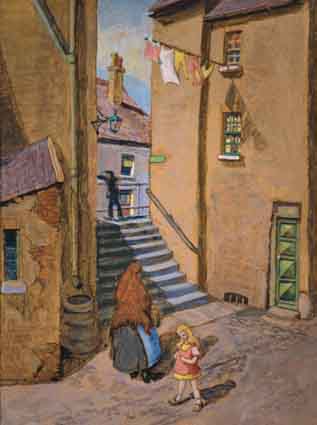 THE GREEN DOOR by Harry Kernoff sold for �19,045 at Whyte's Auctions