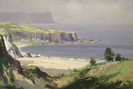 SUMMER HAZE, PORT BRANDON, COUNTY ANTRIM by Rowland Hill ARUA (1915-1979) at Whyte's Auctions