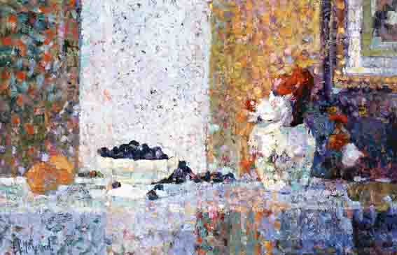 INTERIOR STILL LIFE WITH FRUIT by Arthur K. Maderson (b.1942) at Whyte's Auctions
