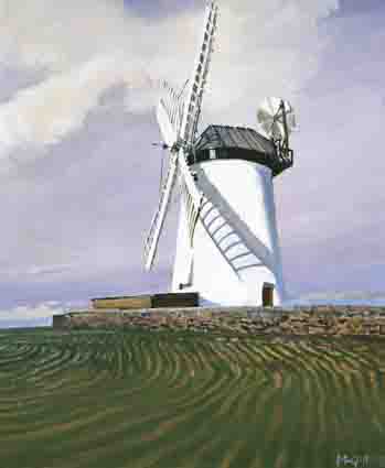 WINDMILL, BALLYCOPELAND (COUNTY DOWN) by Cecil Maguire RHA RUA (1930-2020) at Whyte's Auctions