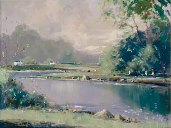 LAKE SCENE by George K. Gillespie RUA (1924-1995) at Whyte's Auctions