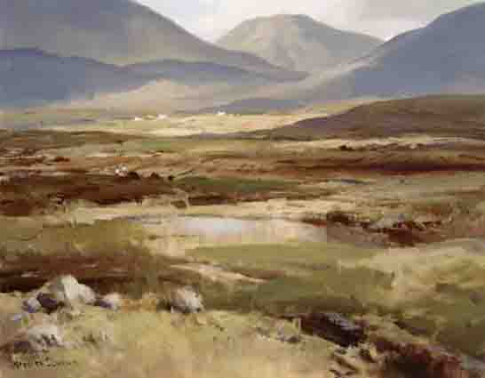 LANDSCAPE, INAGH VALLEY, CONNEMARA by Maurice Canning Wilks RUA ARHA (1910-1984) at Whyte's Auctions