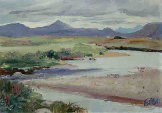ON THE KINNEAGH RIVER by Edith Oenone Somerville sold for �1,333 at Whyte's Auctions