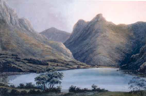 BUTTERMERE AND FLEETWITH PIKE and GRANGE IN BORROWDALE (A PAIR) by Thomas Walmsley (1763-1806) at Whyte's Auctions