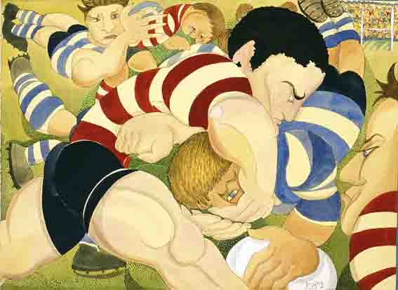 RUGBY by Pauline Bewick sold for 6,602 at Whyte's Auctions