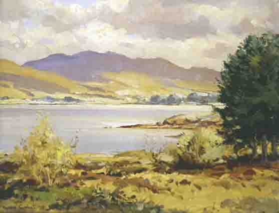 HILLS AND LOUGH by Maurice Canning Wilks RUA ARHA (1910-1984) at Whyte's Auctions