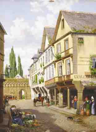 AT DINAN, BRITTANY by John Mulcaster Carrick (1833-1896) at Whyte's Auctions