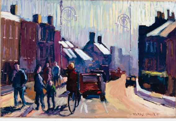 STONEYBATTER STREET SCENE by Michael O'Neill (b.1930) at Whyte's Auctions
