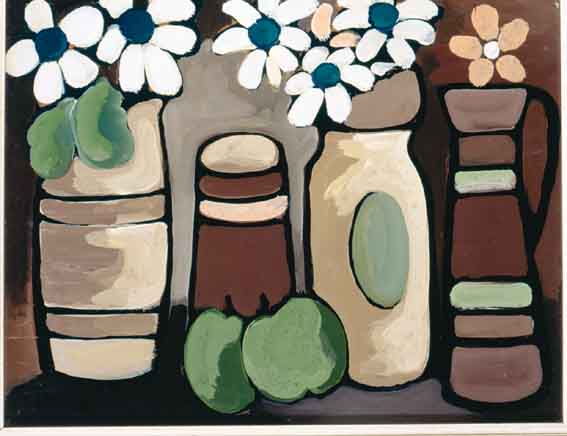 STILL LIFE WITH APPLES AND FLOWERS by Markey Robinson (1918-1999) at Whyte's Auctions