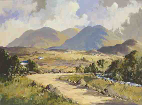 IN THE MOURNES NEAR GLASDRUMMOND AND  GLEN RIVER by George K. Gillespie sold for �7,872 at Whyte's Auctions