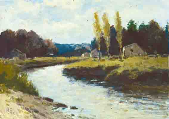 RIVER SCENE, ANJOU by Harry Emerson Lewis (American, 1892-1958) at Whyte's Auctions