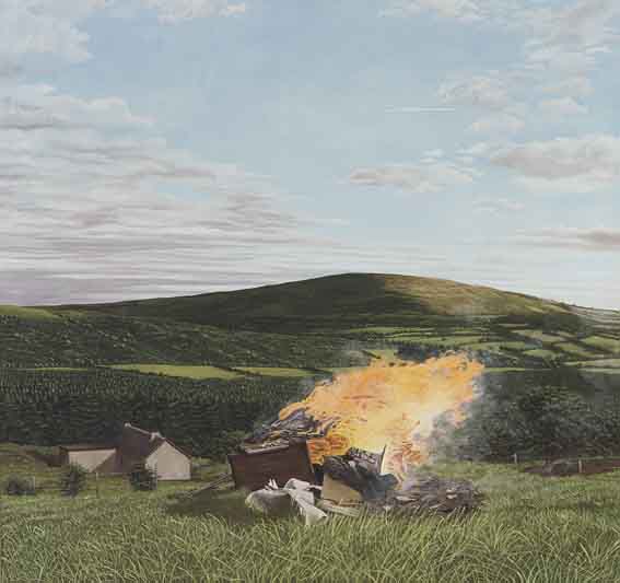 A FIRE IN THE LAND (BLAZE) by Martin Gale sold for �6,200 at Whyte's Auctions