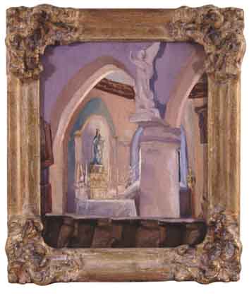 CHURCH INTERIOR by Grace Henry HRHA (1868-1953) at Whyte's Auctions