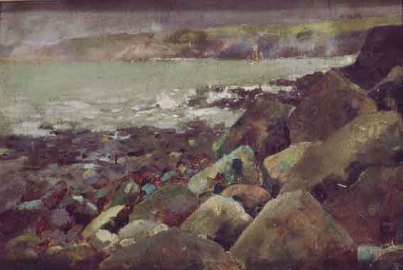 COASTAL LANDSCAPE by Samuel C. Taylor (1870-1944) at Whyte's Auctions