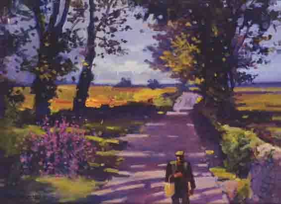 AUTUMN BY ROAD, BELLEWSTOWN, COUNTY MEATH by John Skelton sold for �5,500 at Whyte's Auctions