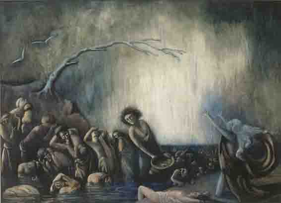THE DELUGE by Anne Taylor sold for �1,700 at Whyte's Auctions