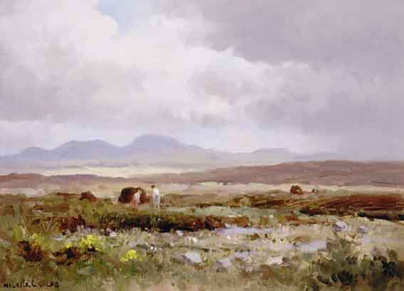 WESTERN BOGLAND, COUNTY GALWAY by Maurice Canning Wilks RUA ARHA (1910-1984) at Whyte's Auctions