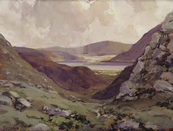 VIEW OF A RIVER WINDING THROUGH VALLEY by James Humbert Craig RHA RUA (1877-1944) at Whyte's Auctions