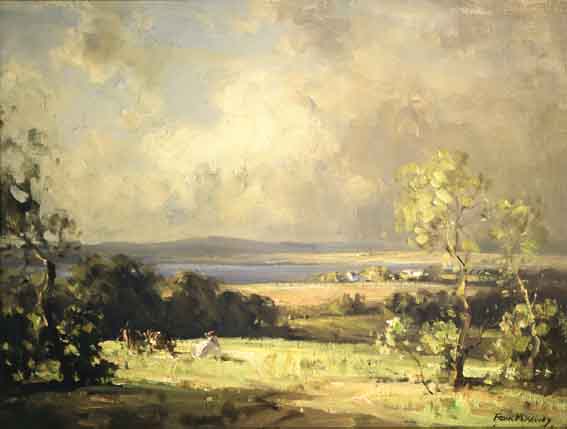 A GLIMPSE OF LOUGH NEAGH (COUNTY ANTRIM) by Frank McKelvey RHA RUA (1895-1974) at Whyte's Auctions