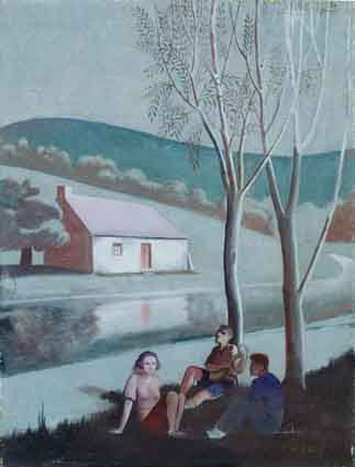 FIGURES IN MOONLIGHT, WICKLOW by Cecil Ffrench Salkeld ARHA (1904-1969) at Whyte's Auctions