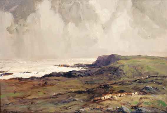 ANTRIM COAST NORTH OF CUSHENDUN by James Humbert Craig RHA RUA (1877-1944) at Whyte's Auctions