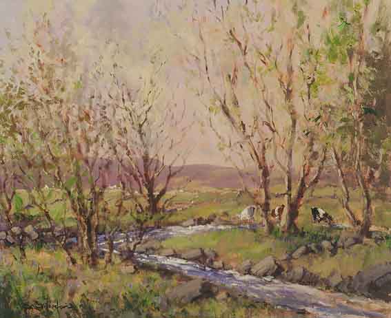 MARCH DAY NEAR CROLLY, COUNTY DONEGAL by George K. Gillespie sold for 4,800 at Whyte's Auctions
