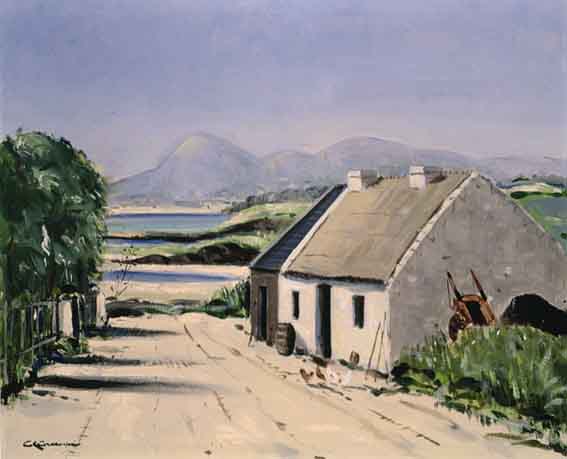 THE MOURNES FROM MINERSTOWN by George K. Gillespie RUA (1924-1995) at Whyte's Auctions