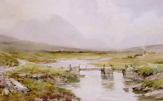 THE OLD BRIDGE, GWEEDORE (COUNTY DONEGAL) by William Bingham McGuinness RHA (1849-1928) RHA (1849-1928) at Whyte's Auctions