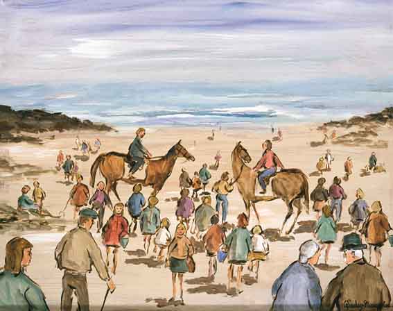 ON THE STRAND by Gladys Maccabe MBE HRUA ROI FRSA (1918-2018) at Whyte's Auctions