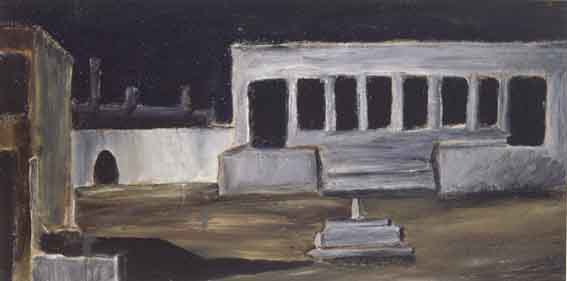 ROMAN RUINS AT NIGHT by Christy Brown sold for �1,000 at Whyte's Auctions