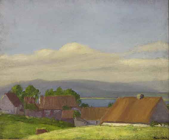 COTTAGES, WEST OF IRELAND by Michael Augustin Power O'Malley sold for �2,400 at Whyte's Auctions