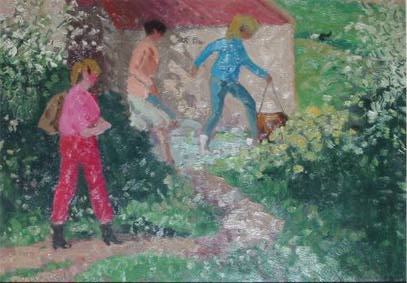 HOME FROM SCHOOL by Patrick Leonard HRHA (1918-2005) at Whyte's Auctions