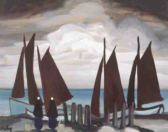SAILBOATS AT DUSK by Markey Robinson (1918-1999) at Whyte's Auctions