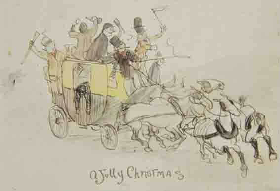 A JOLLY CHRISTMAS by Jack Butler Yeats RHA (1871-1957) at Whyte's Auctions