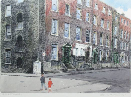 IN YORK STREET, DUBLIN by Flora H. Mitchell (1890-1973) at Whyte's Auctions