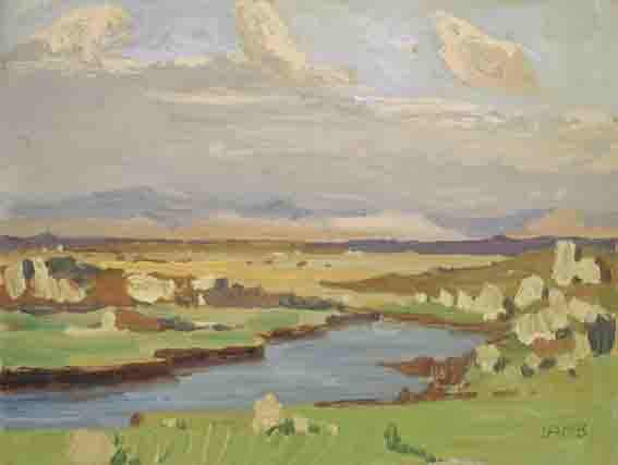 A SUMMER DAY ON ROAD TO MAAM CROSS by Charles Vincent Lamb RHA RUA (1893-1964) at Whyte's Auctions