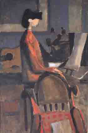 K. AT THE PIANO by Colin Middleton MBE RHA (1910-1983) at Whyte's Auctions