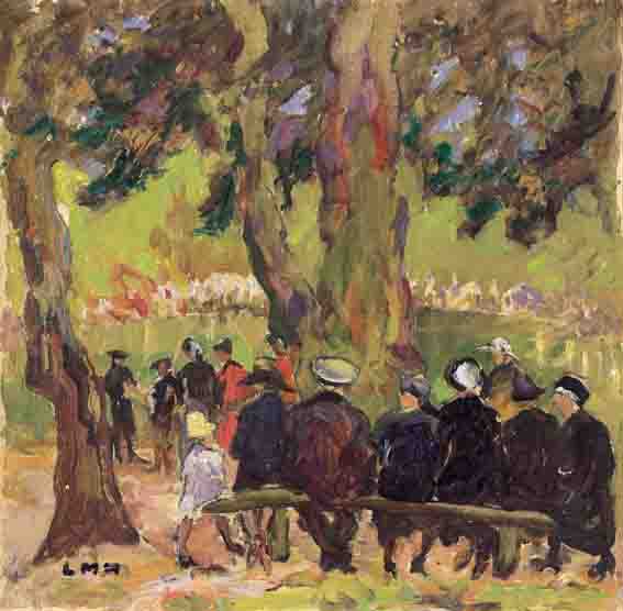 PEOPLE IN THE PARK by Letitia Marion Hamilton RHA (1878-1964) at Whyte's Auctions