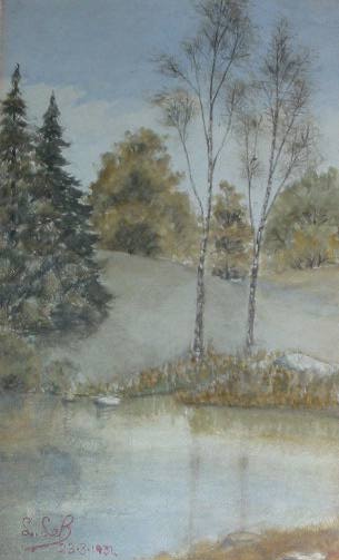 A VIEW IN THE PHOENIX PARK by Louis le Brocquy HRHA (1916-2012) at Whyte's Auctions